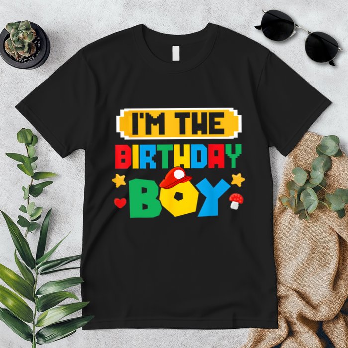 Im The Birthday Boy Game Gaming Family Matching Premium T-Shirt