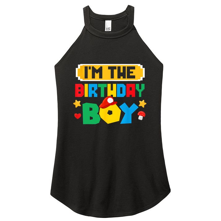 Im The Birthday Boy Game Gaming Family Matching Women's Perfect Tri Rocker Tank