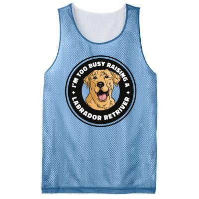 I'm Too Busy Raising A Labrador Retriever Mesh Reversible Basketball Jersey Tank