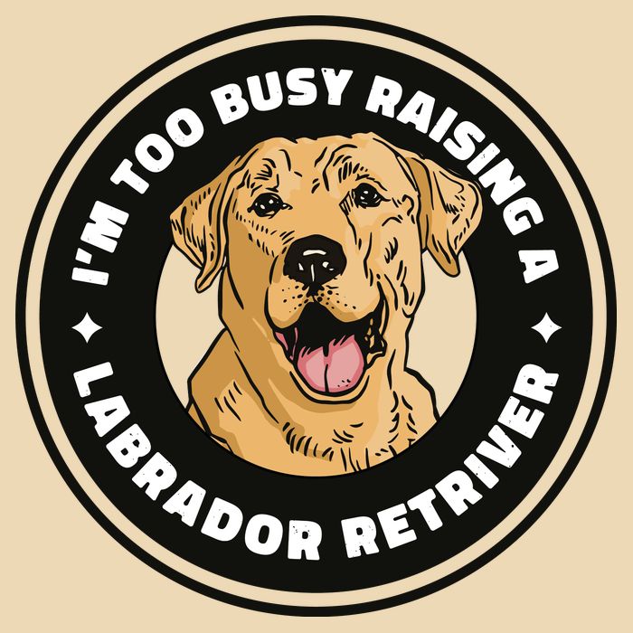 I'm Too Busy Raising A Labrador Retriever Zip Tote Bag