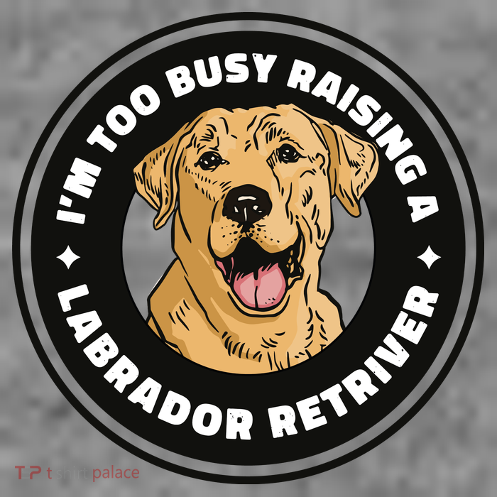 I'm Too Busy Raising A Labrador Retriever Short Acrylic Beanie