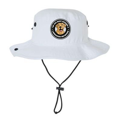 I'm Too Busy Raising A Labrador Retriever Bucket Hat