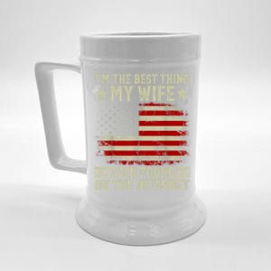 Im The Best Thing My Wife Ever Found On The Internet Beer Stein