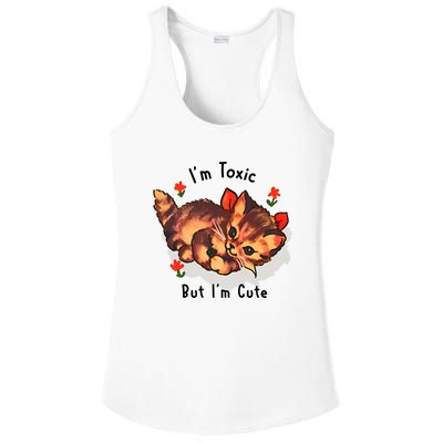 Im Toxic But Im Cute Ladies PosiCharge Competitor Racerback Tank