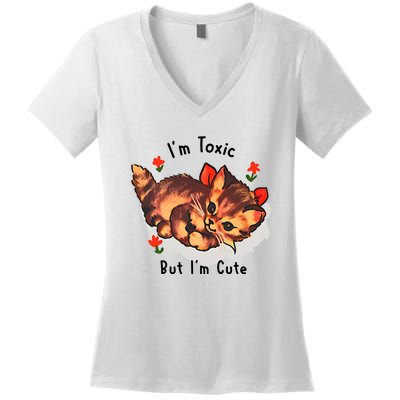 Im Toxic But Im Cute Women's V-Neck T-Shirt