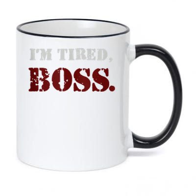 IM Tired Boss 11oz Black Color Changing Mug