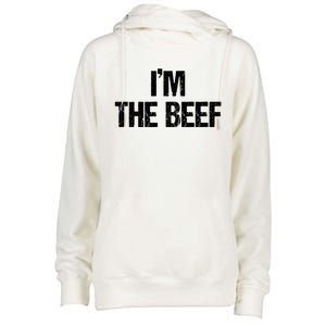 IM The Beef Cute Gift Womens Funnel Neck Pullover Hood