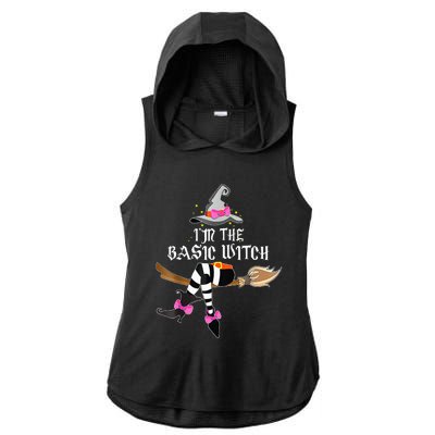 Im The Basic Witch Funny Halloween Matching Costume Ladies PosiCharge Tri-Blend Wicking Draft Hoodie Tank