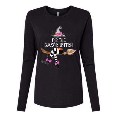 Im The Basic Witch Funny Halloween Matching Costume Womens Cotton Relaxed Long Sleeve T-Shirt