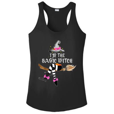 Im The Basic Witch Funny Halloween Matching Costume Ladies PosiCharge Competitor Racerback Tank