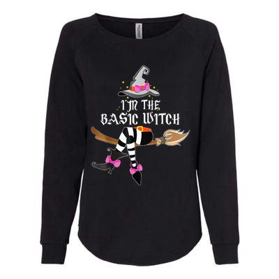 Im The Basic Witch Funny Halloween Matching Costume Womens California Wash Sweatshirt