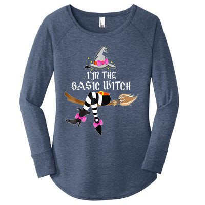 Im The Basic Witch Funny Halloween Matching Costume Women's Perfect Tri Tunic Long Sleeve Shirt