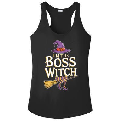 I’M The Boss Witch Funny Witch Costume Halloween Family Matching Costume Ladies PosiCharge Competitor Racerback Tank