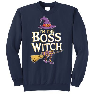 I’M The Boss Witch Funny Witch Costume Halloween Family Matching Costume Sweatshirt