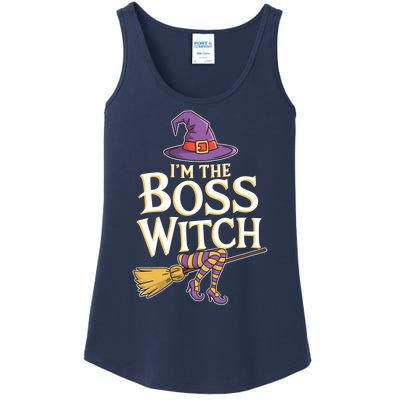 I’M The Boss Witch Funny Witch Costume Halloween Family Matching Costume Ladies Essential Tank