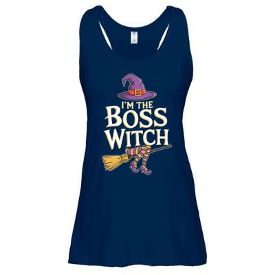 I’M The Boss Witch Funny Witch Costume Halloween Family Matching Costume Ladies Essential Flowy Tank