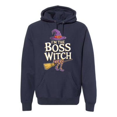 I’M The Boss Witch Funny Witch Costume Halloween Family Matching Costume Premium Hoodie