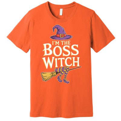 I’M The Boss Witch Funny Witch Costume Halloween Family Matching Costume Premium T-Shirt