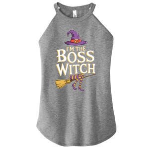 I’M The Boss Witch Funny Witch Costume Halloween Family Matching Costume Women's Perfect Tri Rocker Tank