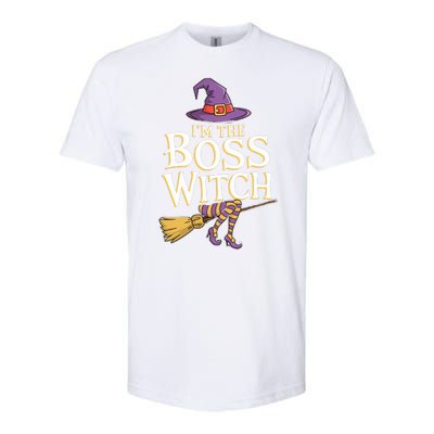 I’M The Boss Witch Funny Witch Costume Halloween Family Matching Costume Softstyle® CVC T-Shirt