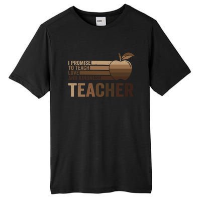 Inspirational Teacher Be Kind Tee African American Teacher Gift Tall Fusion ChromaSoft Performance T-Shirt