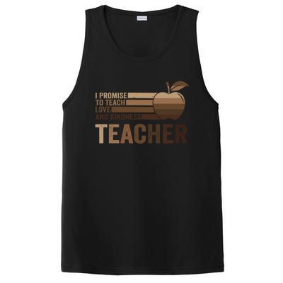 Inspirational Teacher Be Kind Tee African American Teacher Gift PosiCharge Competitor Tank