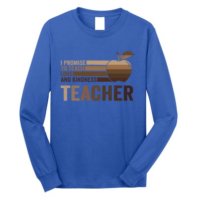 Inspirational Teacher Be Kind Tee African American Teacher Gift Long Sleeve Shirt