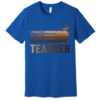 Inspirational Teacher Be Kind Tee African American Teacher Gift Premium T-Shirt