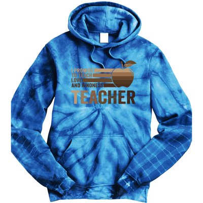 Inspirational Teacher Be Kind Tee African American Teacher Gift Tie Dye Hoodie