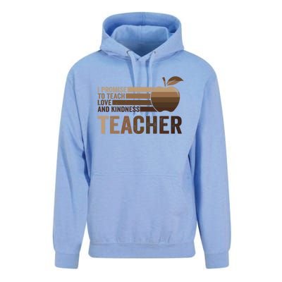 Inspirational Teacher Be Kind Tee African American Teacher Gift Unisex Surf Hoodie