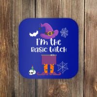 Im The Basic Witch Halloween Matching Group Costume Cool Gift Coaster