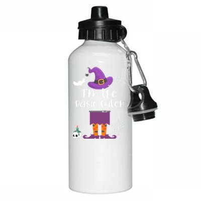 Im The Basic Witch Halloween Matching Group Costume Cool Gift Aluminum Water Bottle