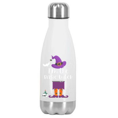 Im The Basic Witch Halloween Matching Group Costume Cool Gift Stainless Steel Insulated Water Bottle