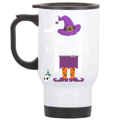 Im The Basic Witch Halloween Matching Group Costume Cool Gift Stainless Steel Travel Mug