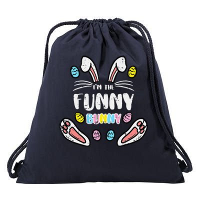 Im The Bunny Funny Rabbit Easter Matching Women Drawstring Bag