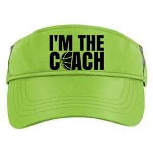 I'm The Basketball Coach Trainer Basketballer Coaching Gift Adult Drive Performance Visor