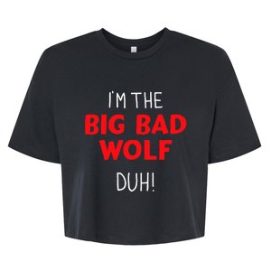 I'm the bad wolf duh costume for DIY halloween party Bella+Canvas Jersey Crop Tee