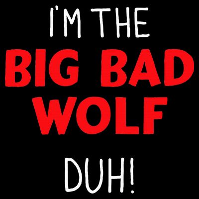 I'm the bad wolf duh costume for DIY halloween party T-Shirt