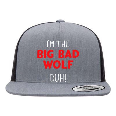 I'm the bad wolf duh costume for DIY halloween party Flat Bill Trucker Hat