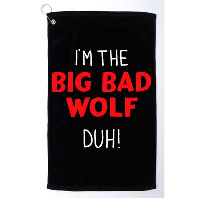 I'm the bad wolf duh costume for DIY halloween party Golf Towel