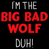 I'm the bad wolf duh costume for DIY halloween party Wool Snapback Cap
