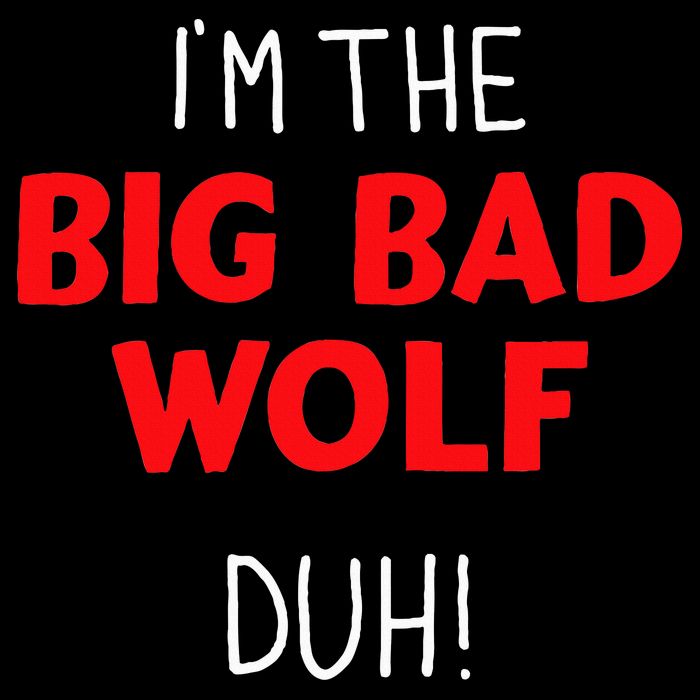 I'm the bad wolf duh costume for DIY halloween party Wool Snapback Cap