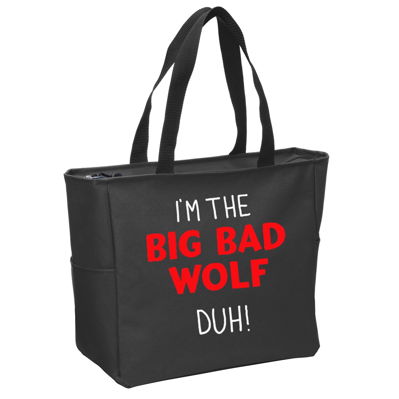 I'm the bad wolf duh costume for DIY halloween party Zip Tote Bag