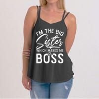 Im The Big Sister Which Makes Me The Boss Big Sister Women's Strappy Tank