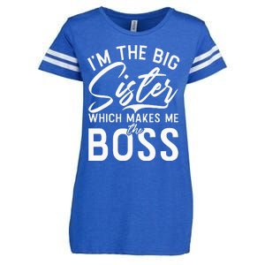 Im The Big Sister Which Makes Me The Boss Big Sister Enza Ladies Jersey Football T-Shirt