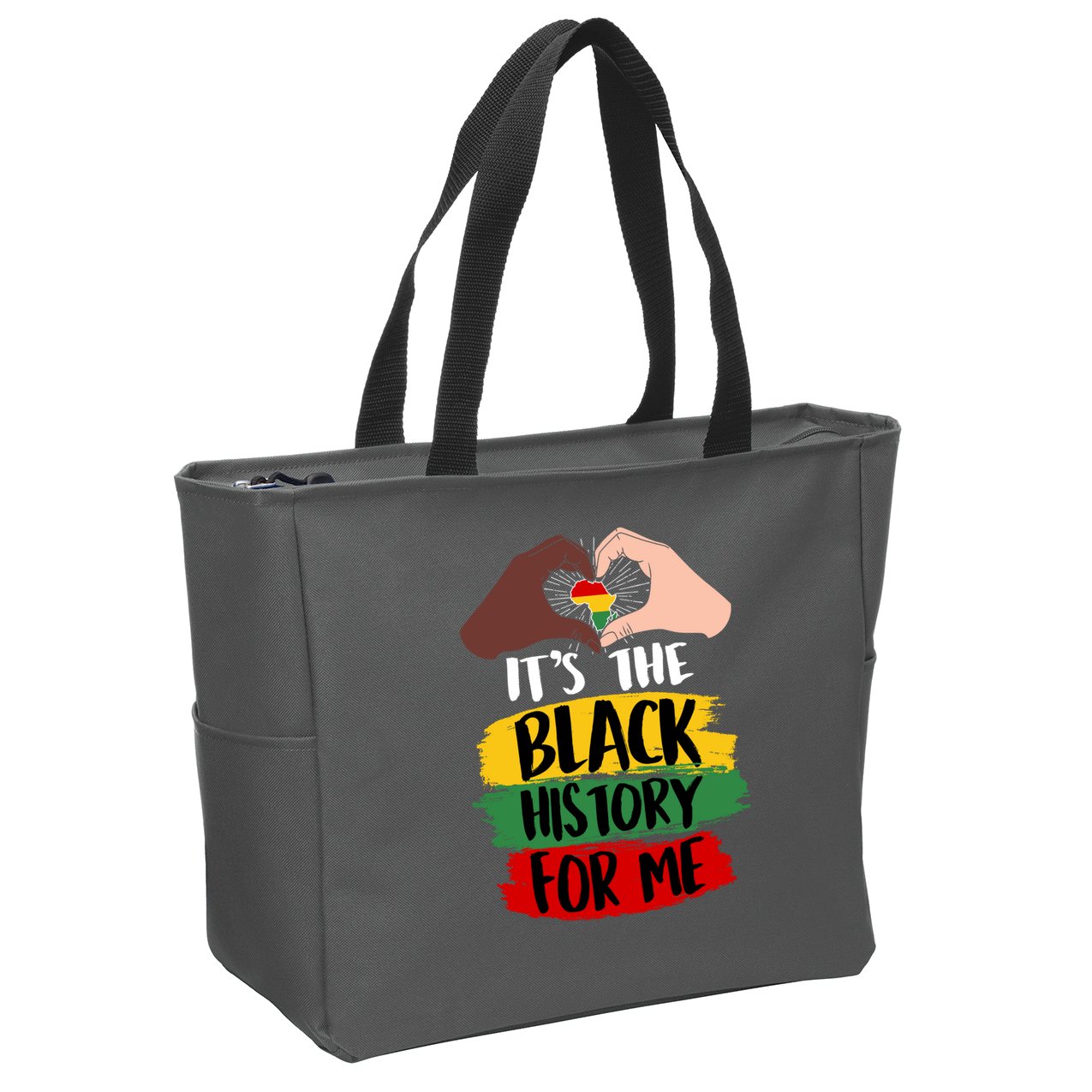 It's The Black History For Me Zip Tote Bag