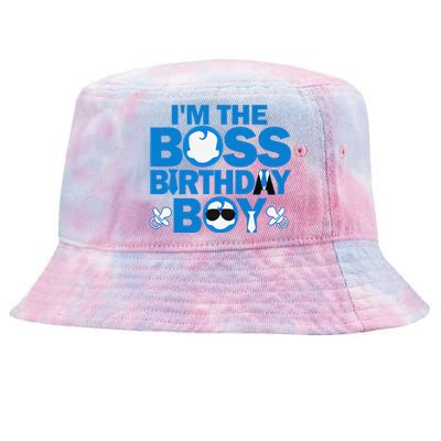 Im The Boss Birthday Baby Family Party Decorations Tie-Dyed Bucket Hat