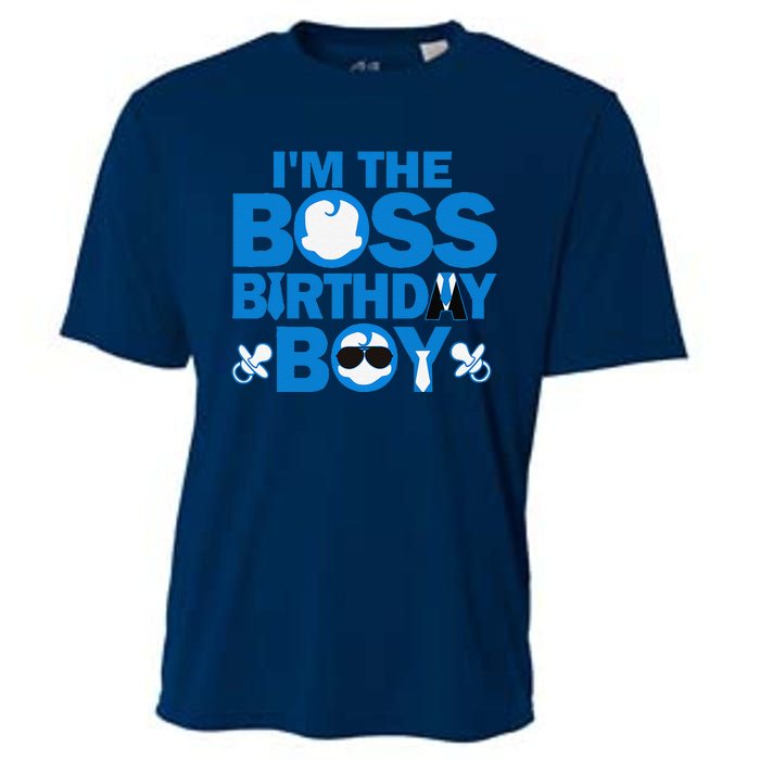 Im The Boss Birthday Baby Family Party Decorations Cooling Performance Crew T-Shirt