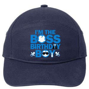 Im The Boss Birthday Baby Family Party Decorations 7-Panel Snapback Hat