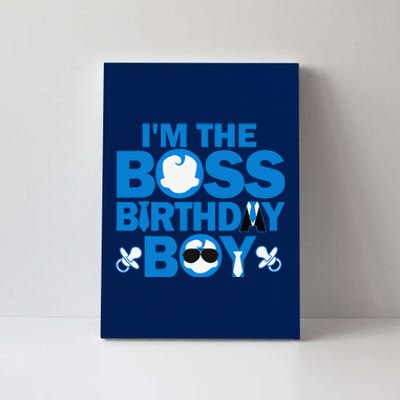 Im The Boss Birthday Baby Family Party Decorations Canvas